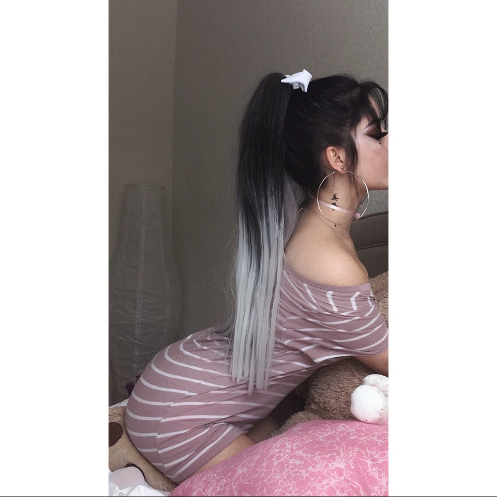 Clip In Long Ponytail🖤